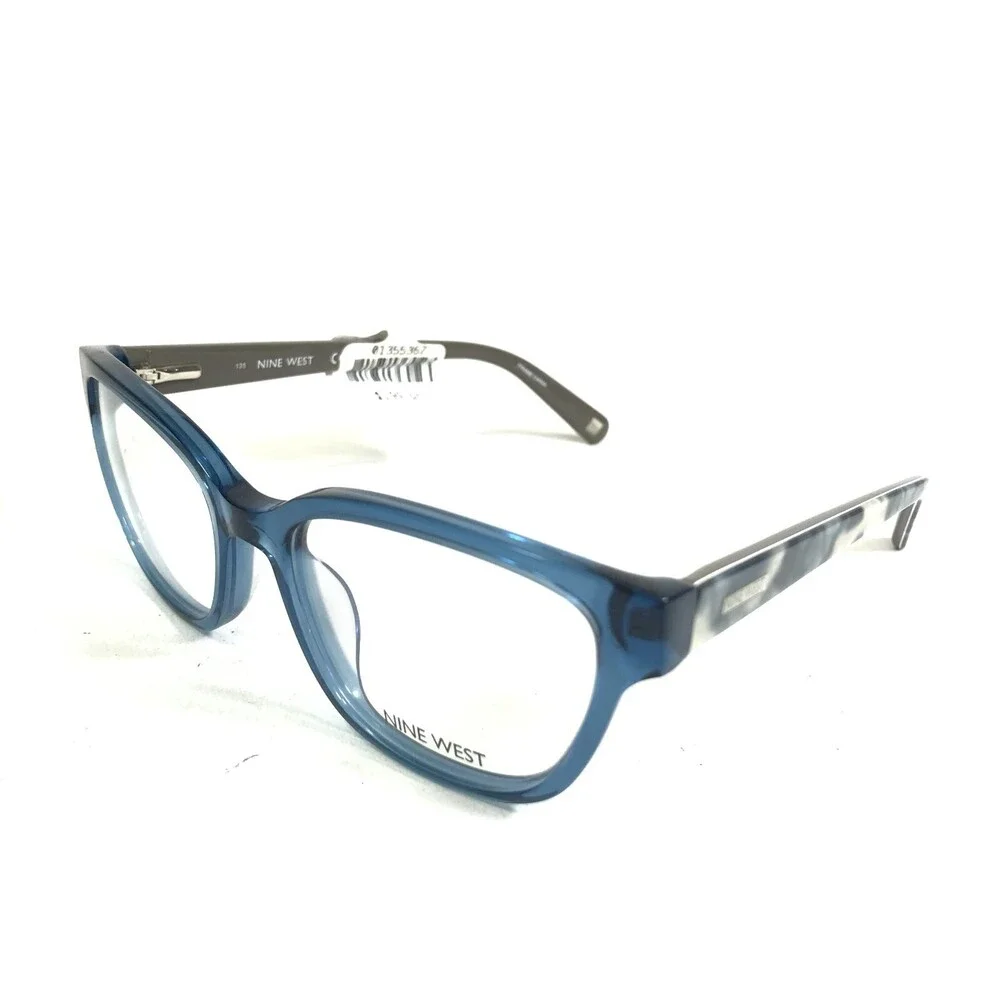 Nine West Eyeglasses Frames NW5113 424 Grey Clear Blue 50-17-135